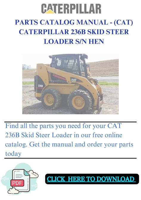 specs on cat 236b skid steer|cat 236b operators manual.